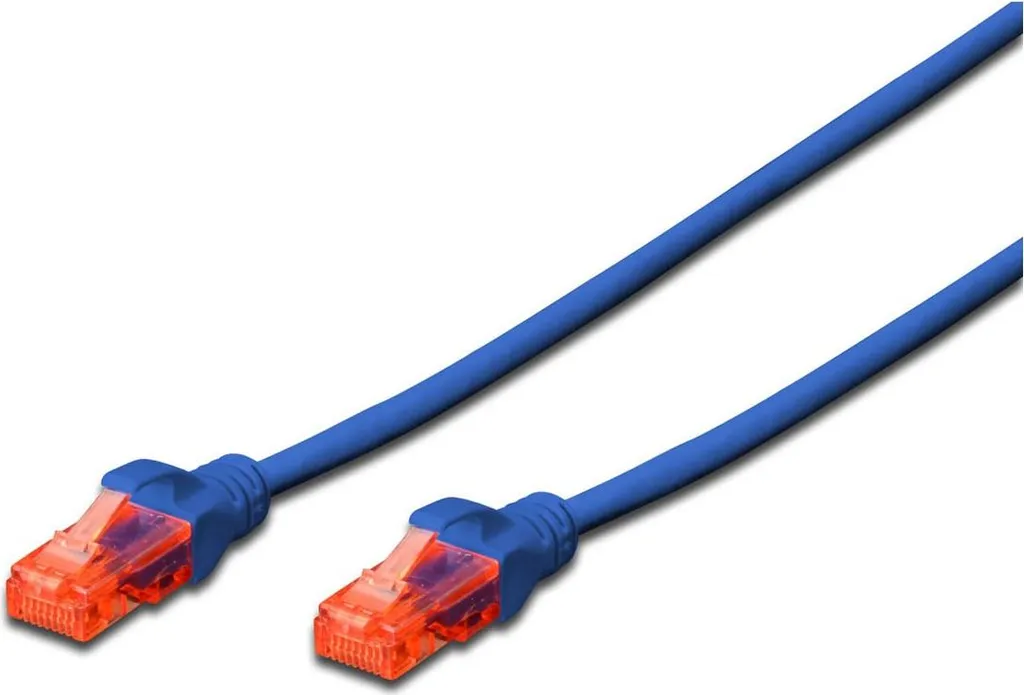 Câble réseau Ewent IM1019 Cat.6 U/UTP 3m Bleu pour connexion Ethernet RJ45