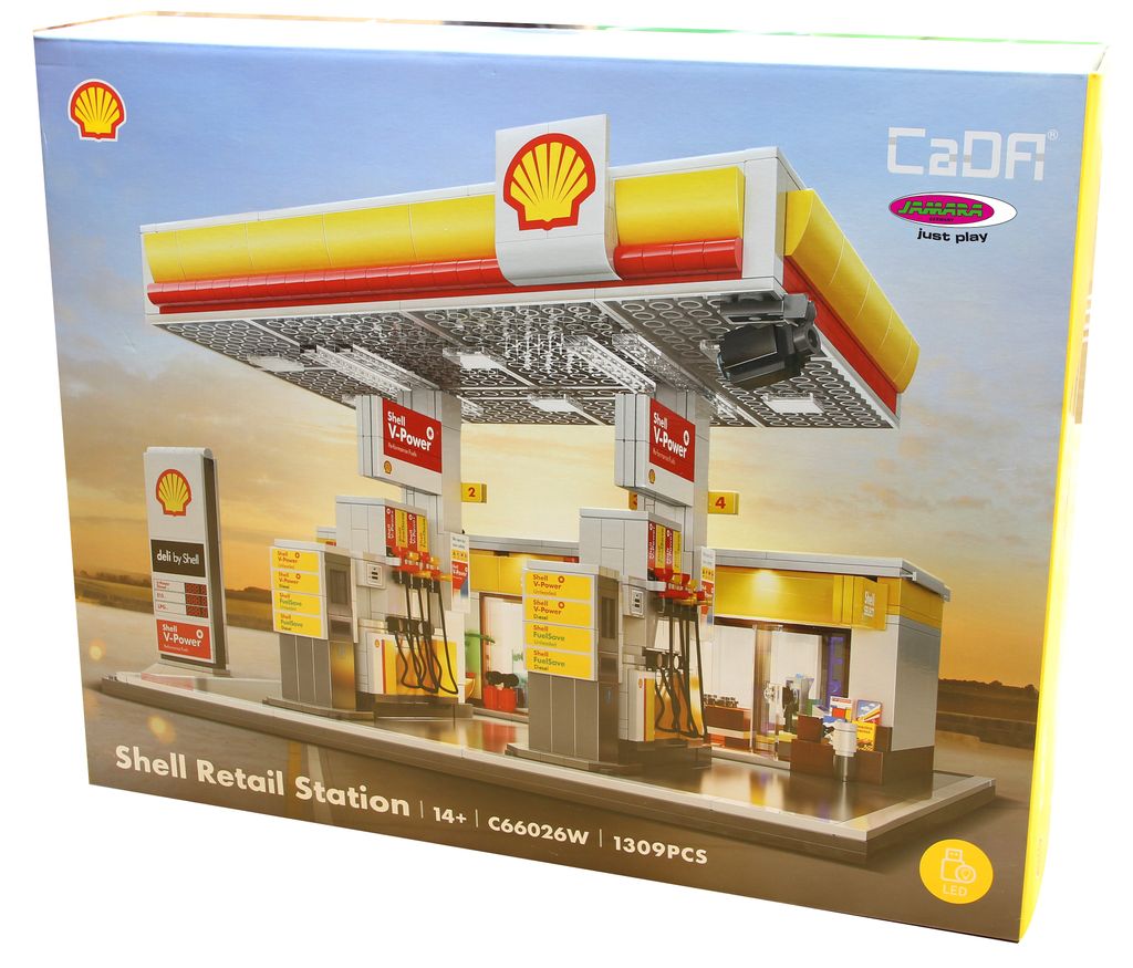 Jamara CaDA Shell Gas Station with Shop and Car Wash, Obrázok produktu 