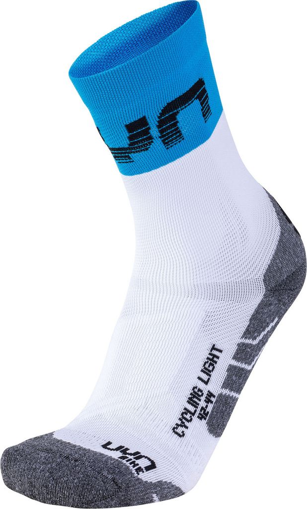 UYN Cycling Light Fahrradsocken Herren white/indigo bunting 35-38