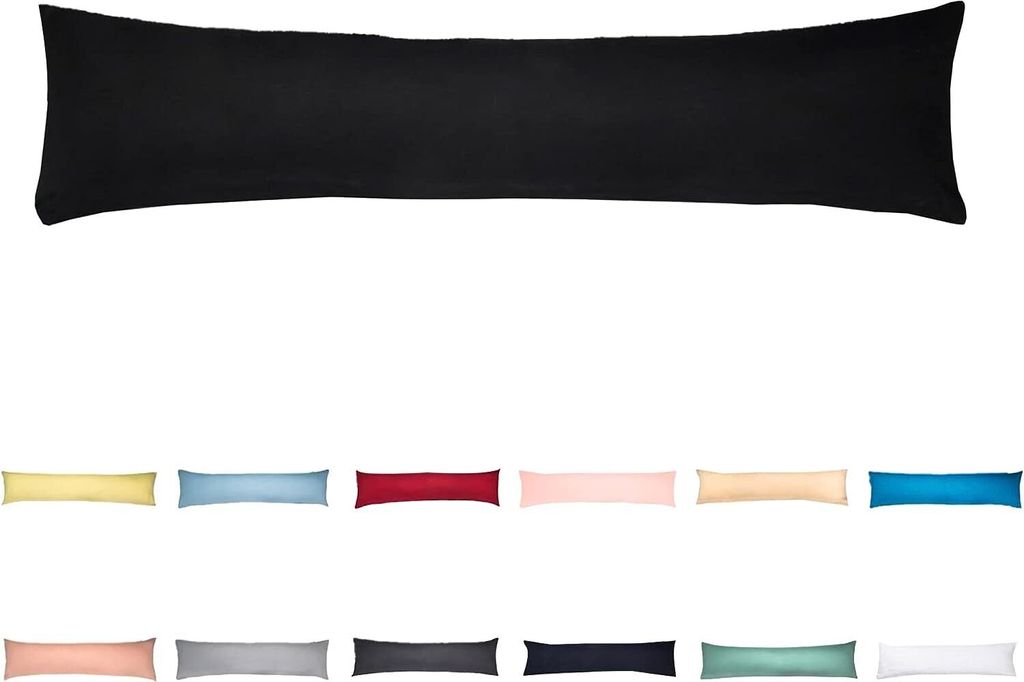 Jersey Kissenbezug 40x145 cm 100% Baumwolle Kopfkissenhülle Produktbild 