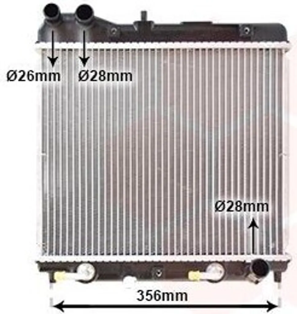 Radiateur moteur VAN WEZEL 25002161 pour HONDA Jazz II essence
