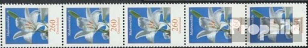 Briefmarken BRD (BR.Deutschland) 2016 Mi 3207R Sechserstreifen (kompl.Ausg.) mit EAN-Feld postfrisch Blumen