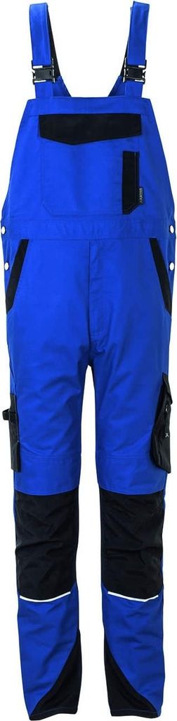 Größe 64 Planam Norit Herren Latzhose kornblau schwarz Modell 6522