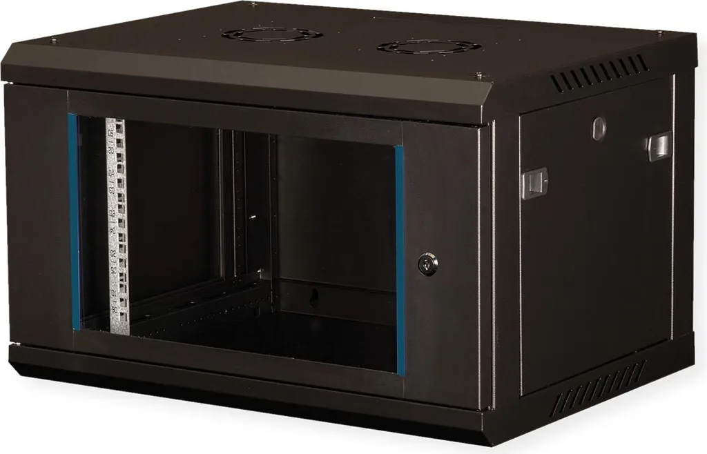 VALUE Armadio Rack 19 Pollici 6U 600x450 Nero Kit: Sicuro e Robusto