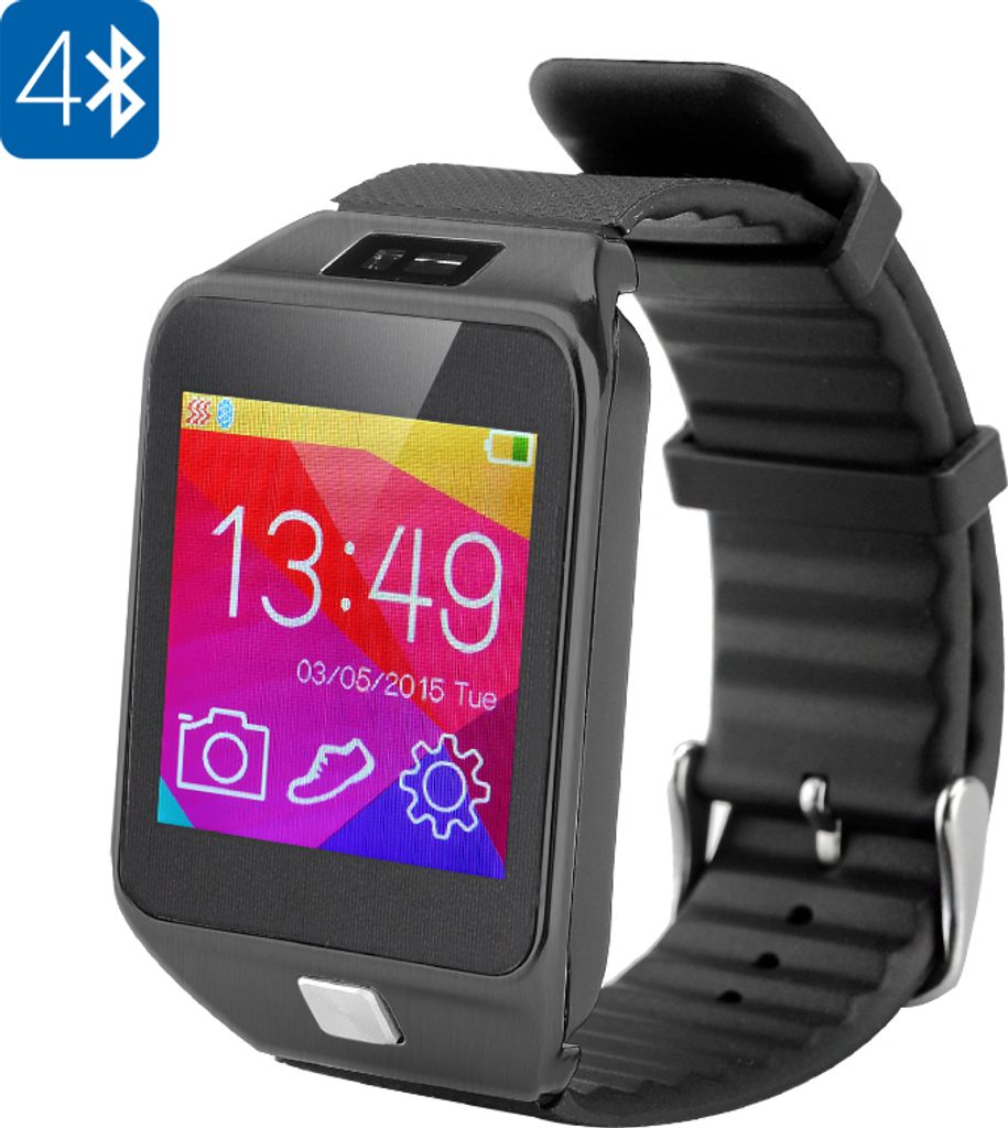 Montre Bluetooth intelligente (Noir)