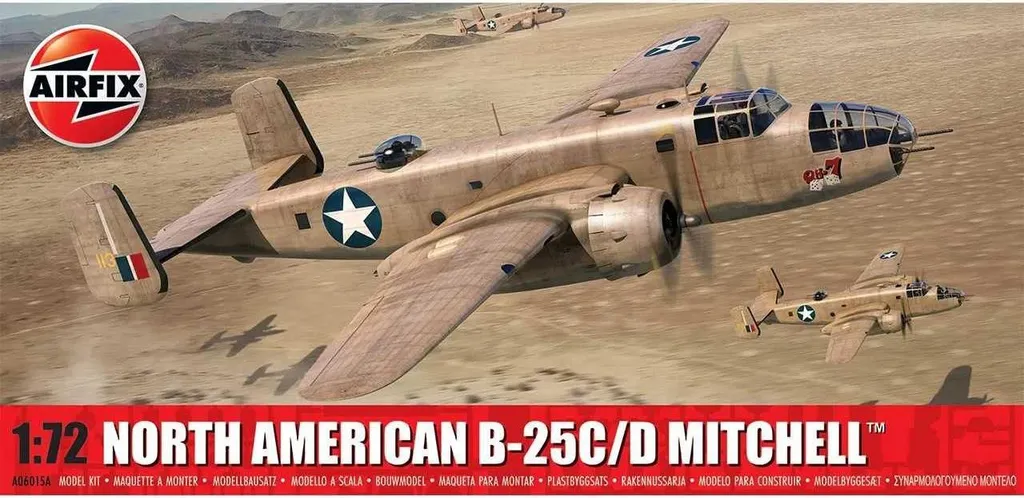 Airfix B-25C/D Mitchell Maquette Militaire 1:72 pour Diorama WW2