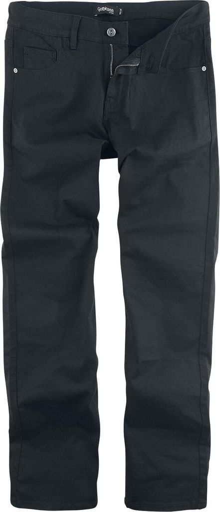 Gothicana by EMP Herren Schwarze Jeans W38L34