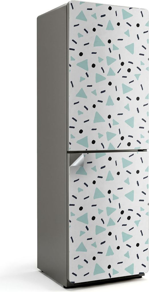 Muster mit kleinen Punkten – Kühlschrank Aufkleber – Klebefolie Kühlschrank – Kühlschrank Dekor – Kühlschrankfolie selbstklebend – K...