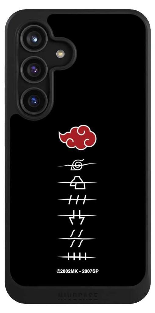 NIVOCASE Hülle für Samsung Galaxy S24 Handyhülle NIVOcore Case Schwarz Naruto Shippuden Offizielles Lizenzprodukt Akatsuki