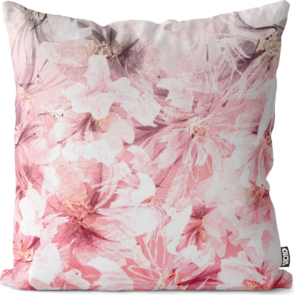 VOID Blumenmuster rose Blumen Kissenhülle Polyester Zierkissen Couchkissen Ostern Osterdeko Deko