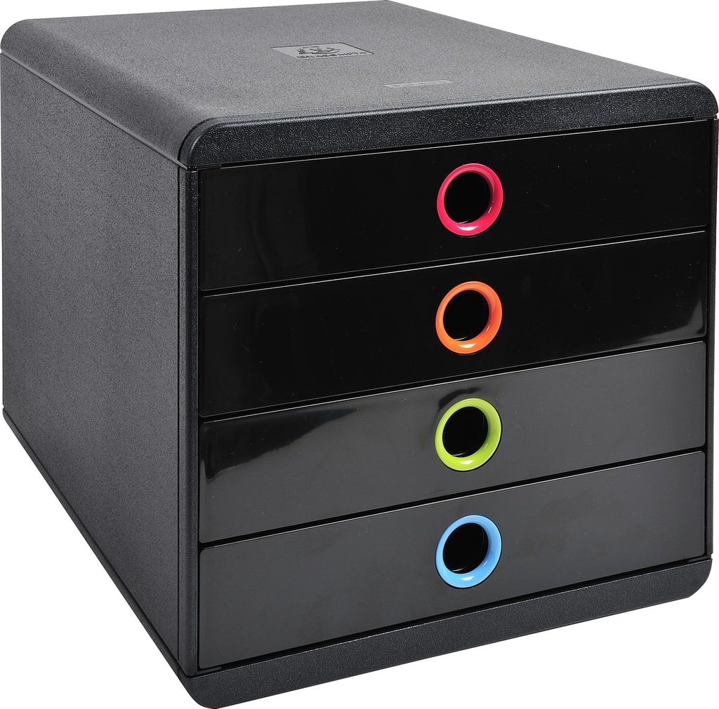 Exacompta Schubladenbox POP-BOX + 4 geschlossenen Laden Produktbild 