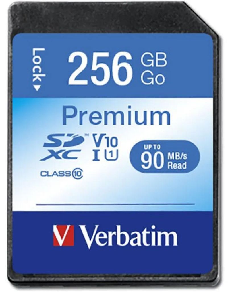 Verbatim Karta Premium U1 Sdxc 256Gb V10 Czarny/Nero 44026 Immagine del prodotto 