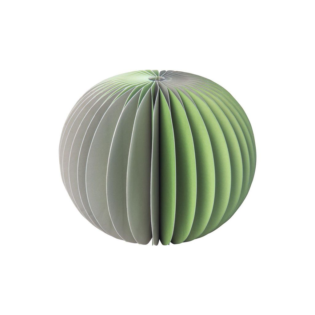 Remember Papiervase Yuki - Sage - 18 cm (h). Durchmesser Ø Produktbild 