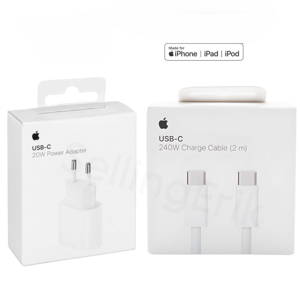 Apple 20W Power Adapter + 2m USB‑C Kabel Produktbild 