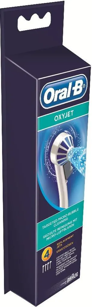 Oral-B OxyJet Lot de 4 canules de rechange pour hydropulseur dentaire - 10