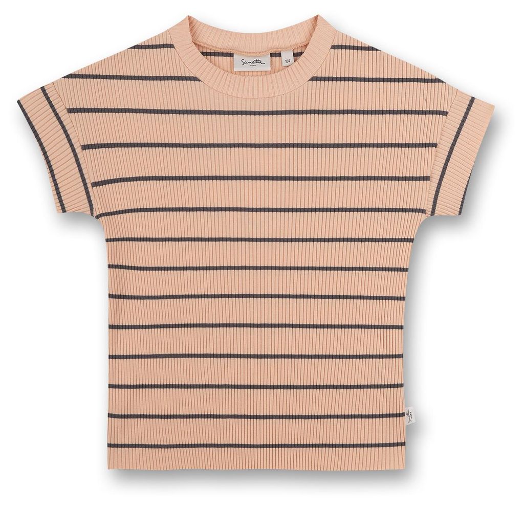 Sanetta Pure Mädchen T-Shirt rosa Ringel 62