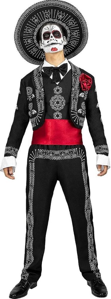 Funidelia Mariachi Kostüm für Herren ? Tag der Toten, Halloween, Horror - Kostüme für Erwachsene & Verkleidung für Partys, Karneval & Hallowee...