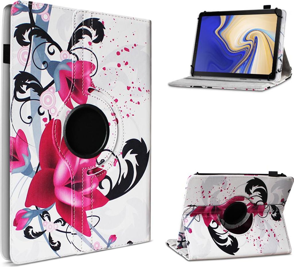 Tablet Tasche für Samsung Galaxy Tab S4 10.5 Hülle Schutzhülle Case 360° DrehbarFarben:Motiv 8