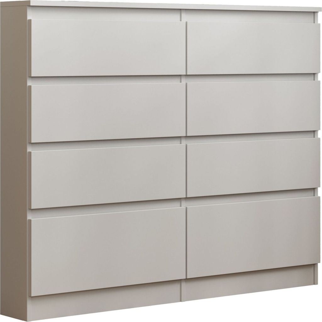 Masseno Kommode ADRIANO 120 cm Sideboard mit 8 Schubladen Produktbild 