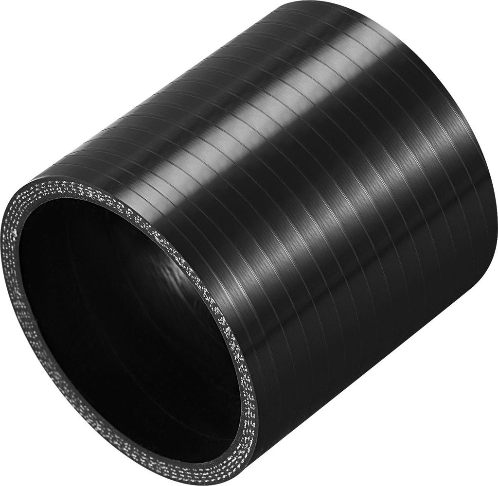 Gerader Silikonverbinder Silikonschlauch Ladedruckschlauch Turborohr Schlauch Ø68mm 68*76*5mm Schwarz für Auto
