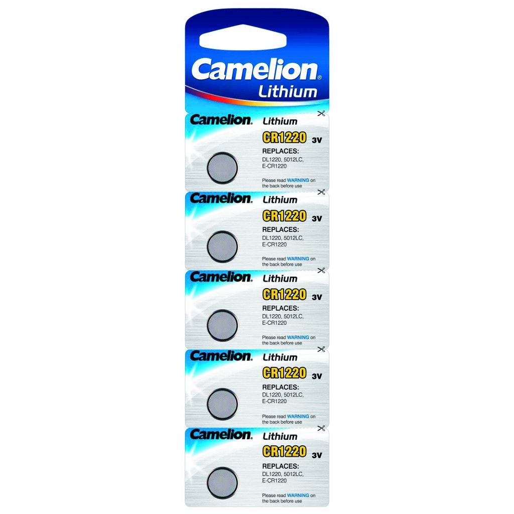 Pile a bottone CAMELION, CR1220 3,0V, litio, confezione Immagine del prodotto 