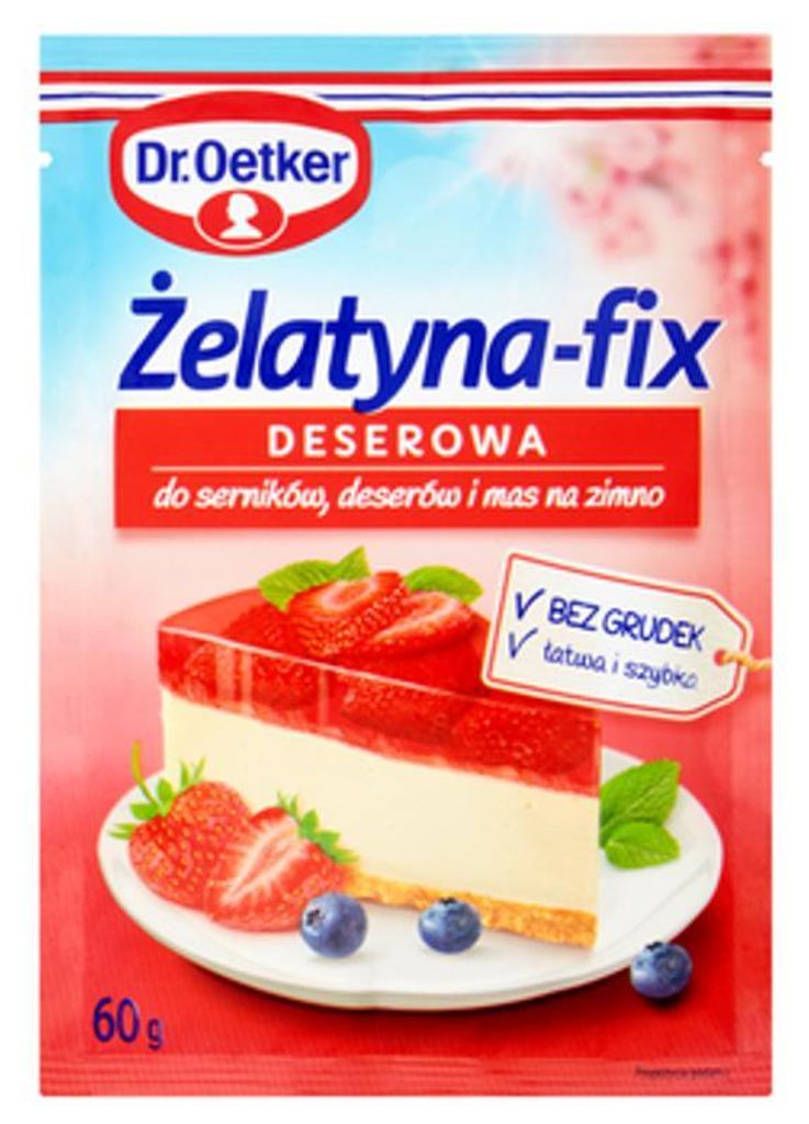 Dr. Oetker Żelatyna-fix deserowa 60g Zdjęcie produktu 