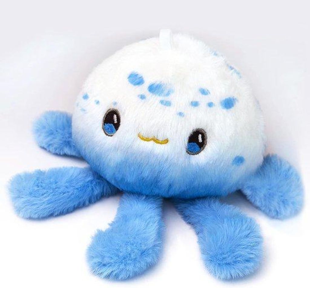 Marine-Tier-Plüsch - blauw und weiß - gefüllt mit Meerestieren Spielzeug - ideal für Meeresliebhaber - Meer-Kuscheltiere - einzigartige Puppen ...
