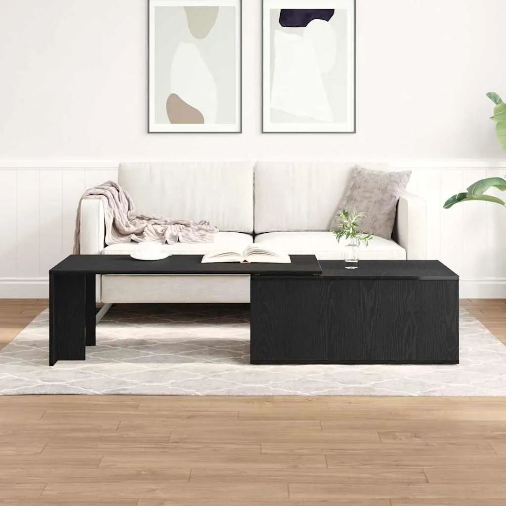 Maison Exclusive Tavolino 150x50x35 Rovere Nero | Struttura Lignea