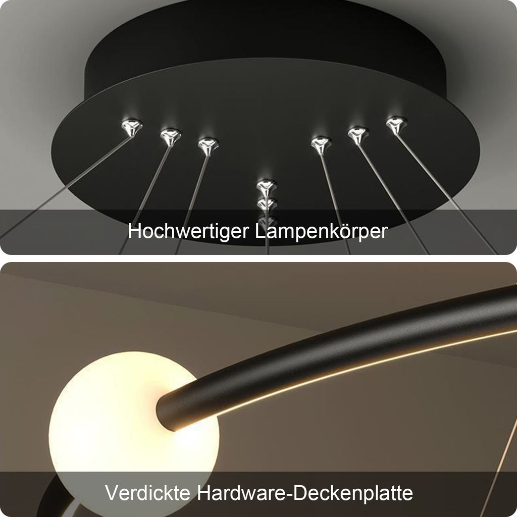 LED Pendelleuchten, Esszimmer Pendellampe,Kreative 3 Ringe Produktbild 7
