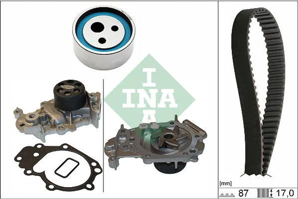 Kit distribution Twingo avec pompe à eau INA 530 0182 31 pour entretien
