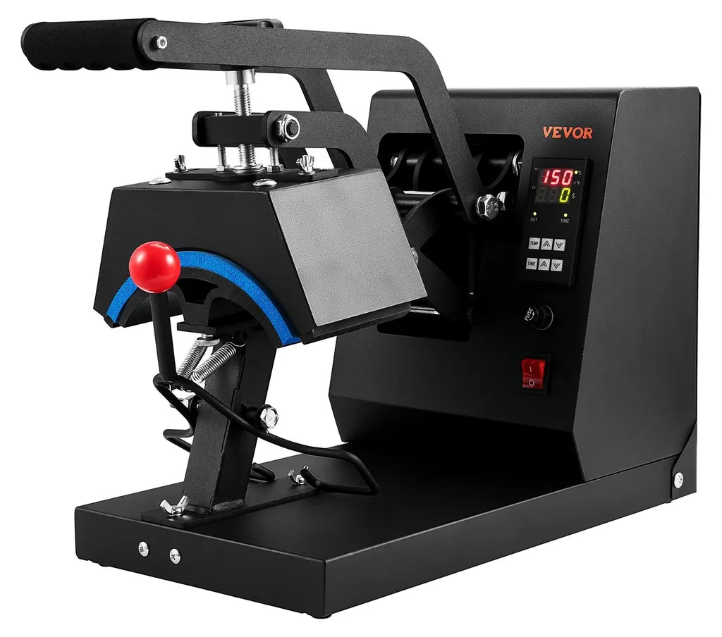 Pressa termica per cappelli, pressa termica per berretti 4 in 1, trasferimento a sublimazione a conchiglia con cerniera da 15,2x7,6 cm, controllo digitale della temperatura con timer LCD e 4 elementi riscaldanti curvi (6x3/6,7x2,7/6,7x2,7x2,7 cm) - 9