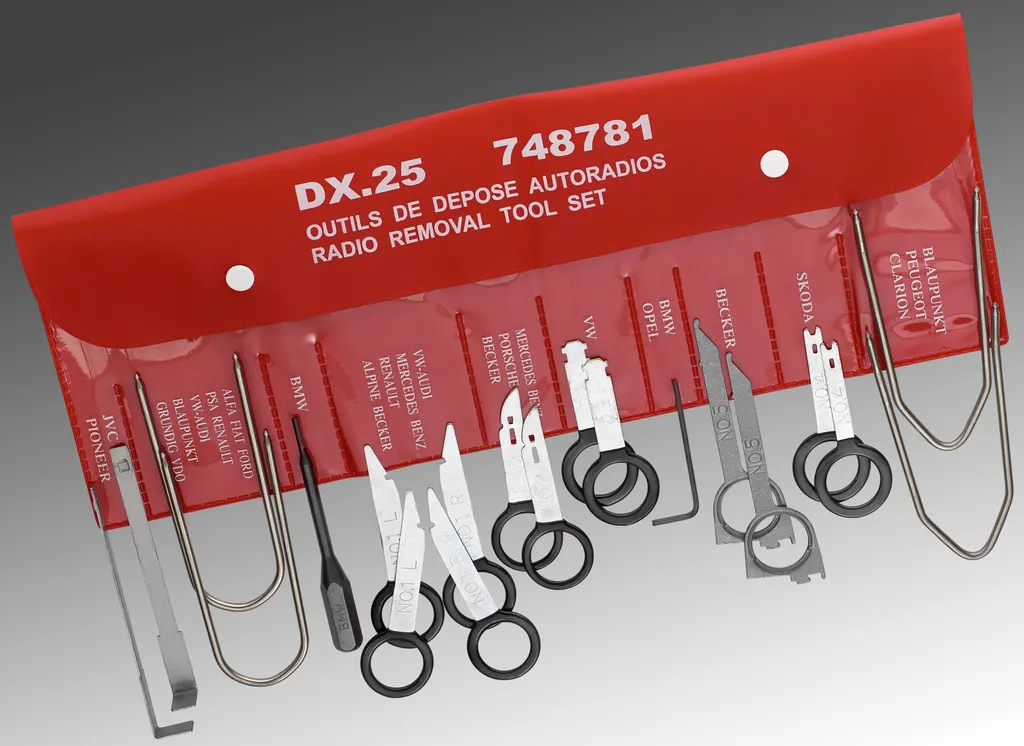 Facom Coffret d'Extraction d'Autoradio 20 Pièces Kit Spécial Automobile