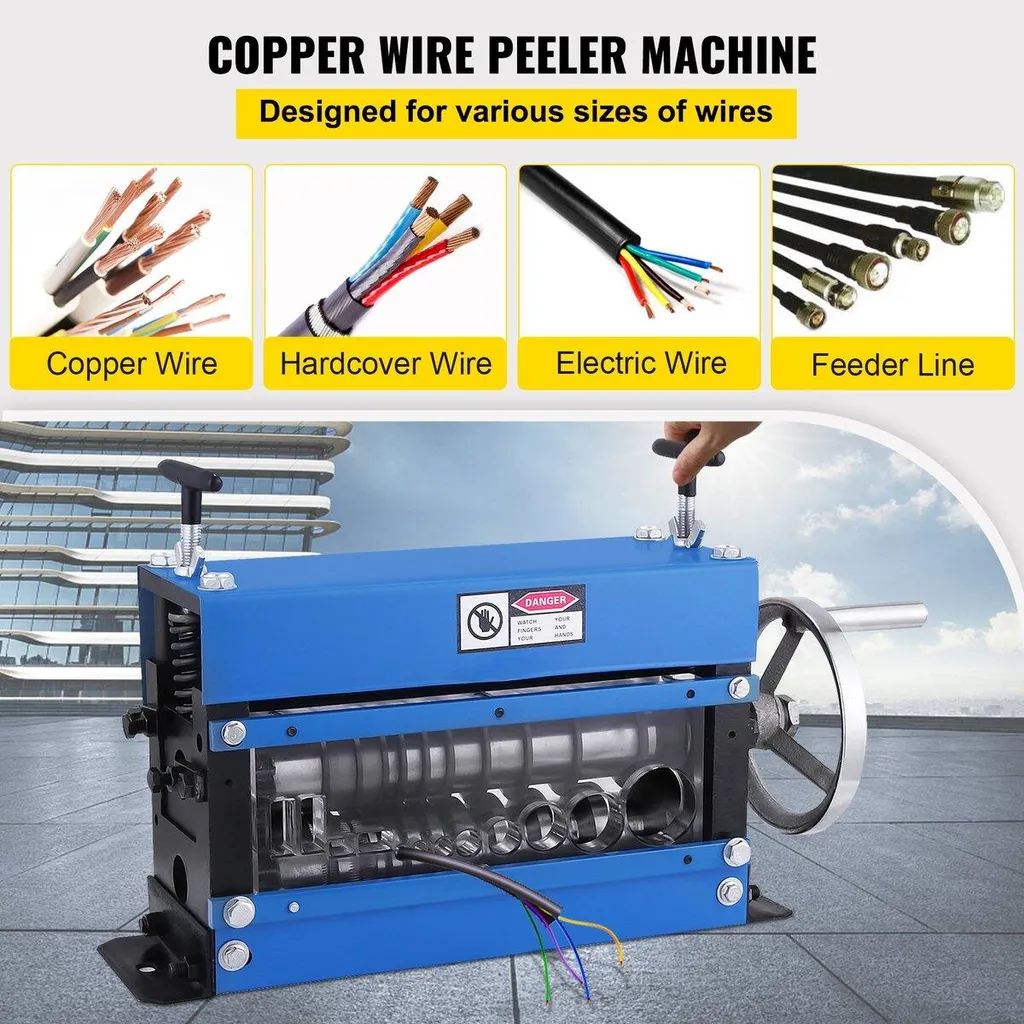 Machine à dénuder manuelle : nettoyez vos câbles cuivre de 40 mm - 2