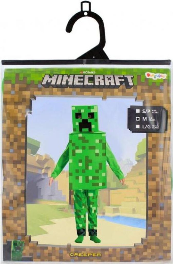 Costume Minecraft in maschera Creeper 137-149 cm 10-12L Immagine del prodotto 