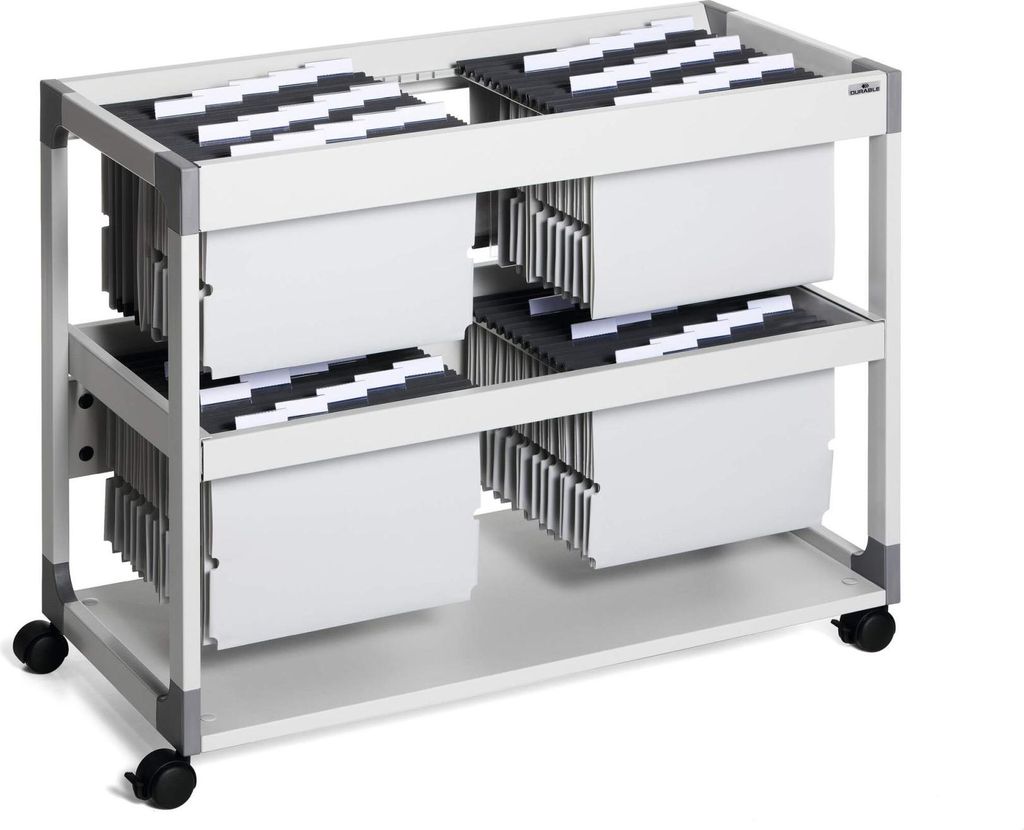 DURABLE Hängemappenwagen SYSTEM 200 MULTI DUO, 379210 grau Produktbild 