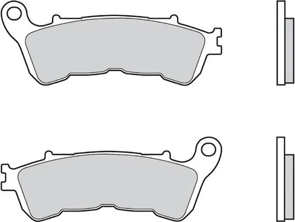 Plaquettes de Frein Sinter Brembo 07HO57SA à Fort Coefficient de Friction