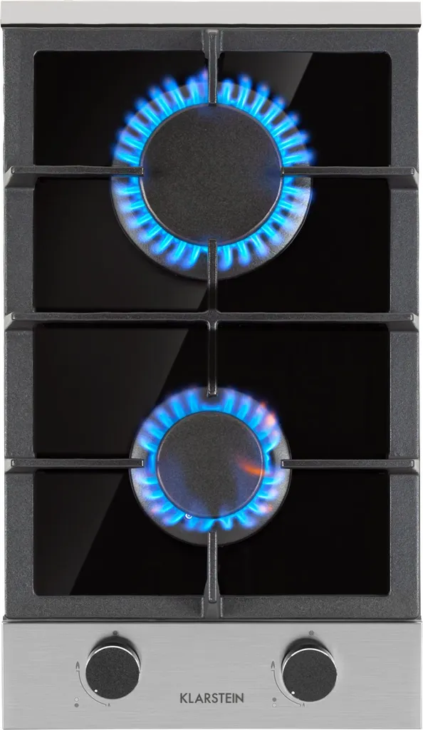 Plaque Gaz 4.2 kW avec 2 Feux Inox, Table de Cuisson Haute Performance