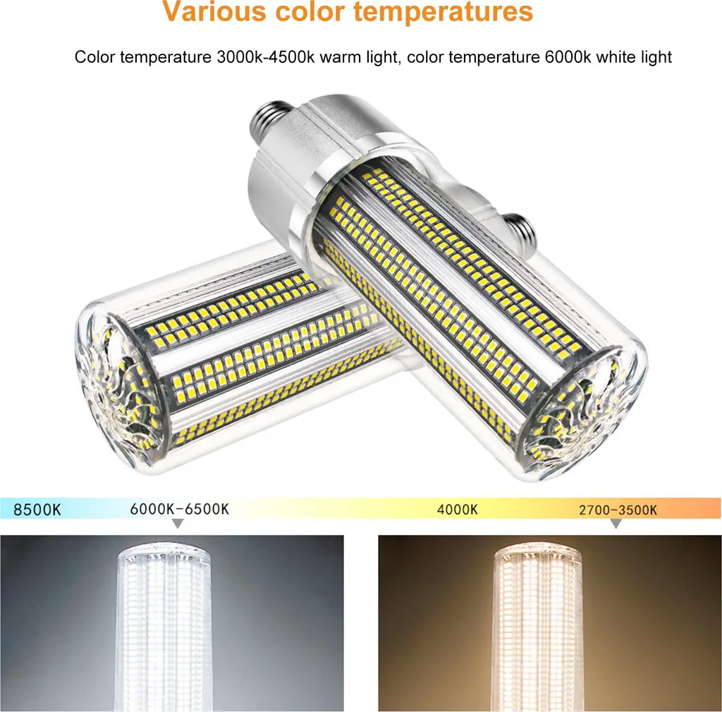 Lampe LED Maïs E27 Format Compact pour Éclairage de Garage et Jardin