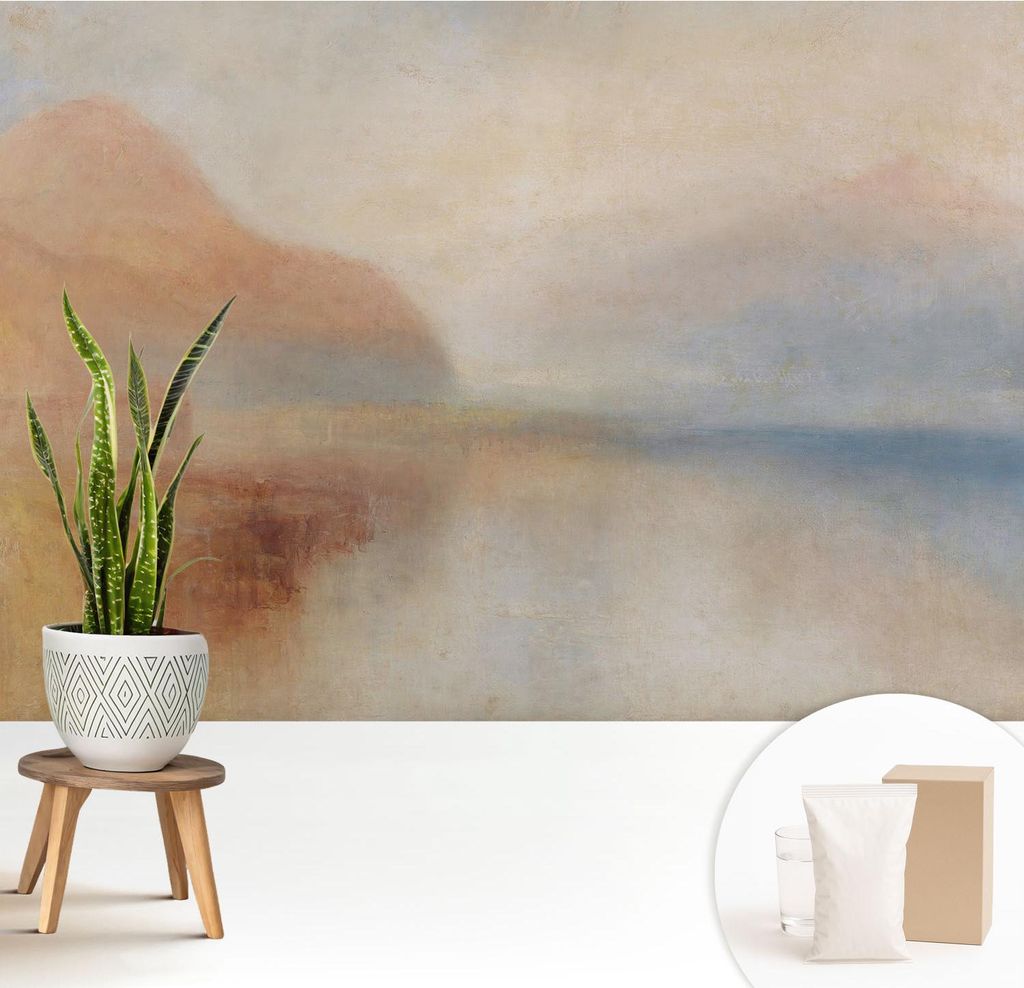 Fototapete - 208x146 cm - Tapete - Wandtapete - Wandbilder - Dekofolie - Tapete Folie - Wand - Dekoration - Wohnzimmer - Ätherische Landschaft