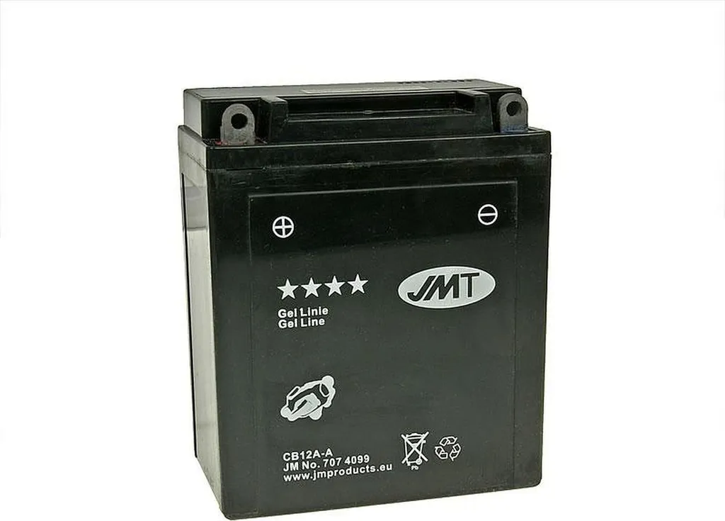 Batteria JMT YB12A-A Gel 12Ah 165A: Alte Prestazioni per Ducati/Honda