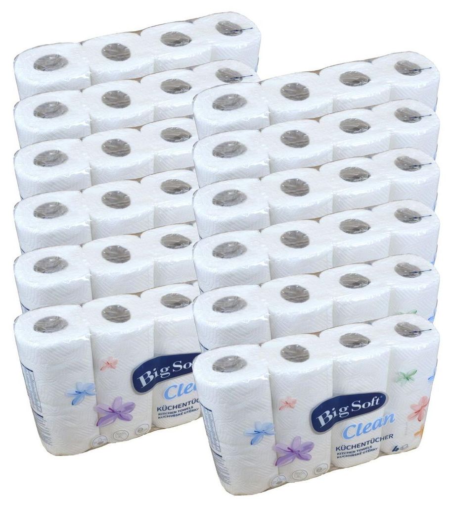 48 Rollen á 50 Blatt Küchenrolle Big Soft 2-lagig Produktbild 