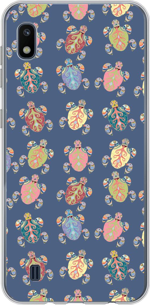MuchoWow Handyhülle Schutzhülle Hülle für Telefoonhoesje Samsung Galaxy A10 Muster - Schildkröte - Tiere - Kinder - Kinder Silikon Softcase ...