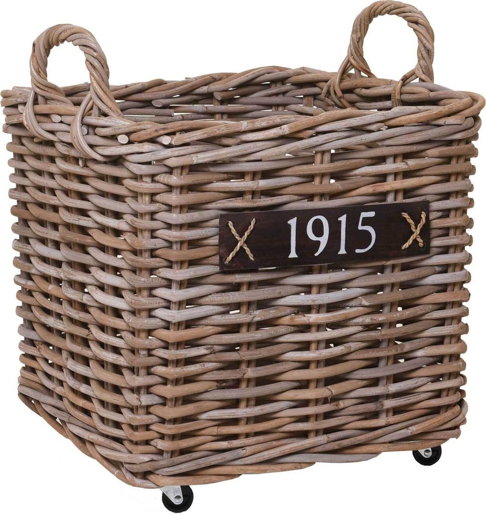 VIVANNO Corbeille à bois en rotin RODAR Coffret, tressé Image du produit 