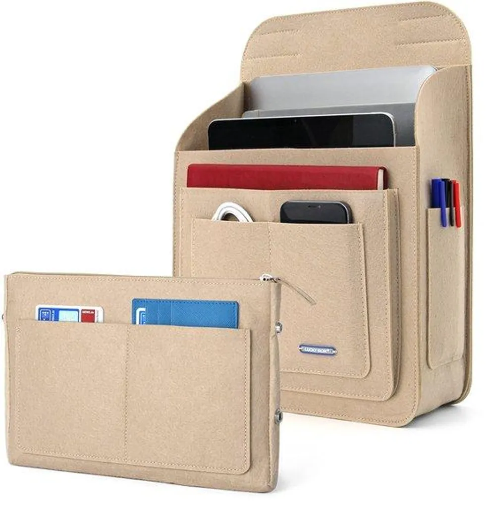 Insert de rangement beige pour sac à dos 20 litres - Structure Multi-poche