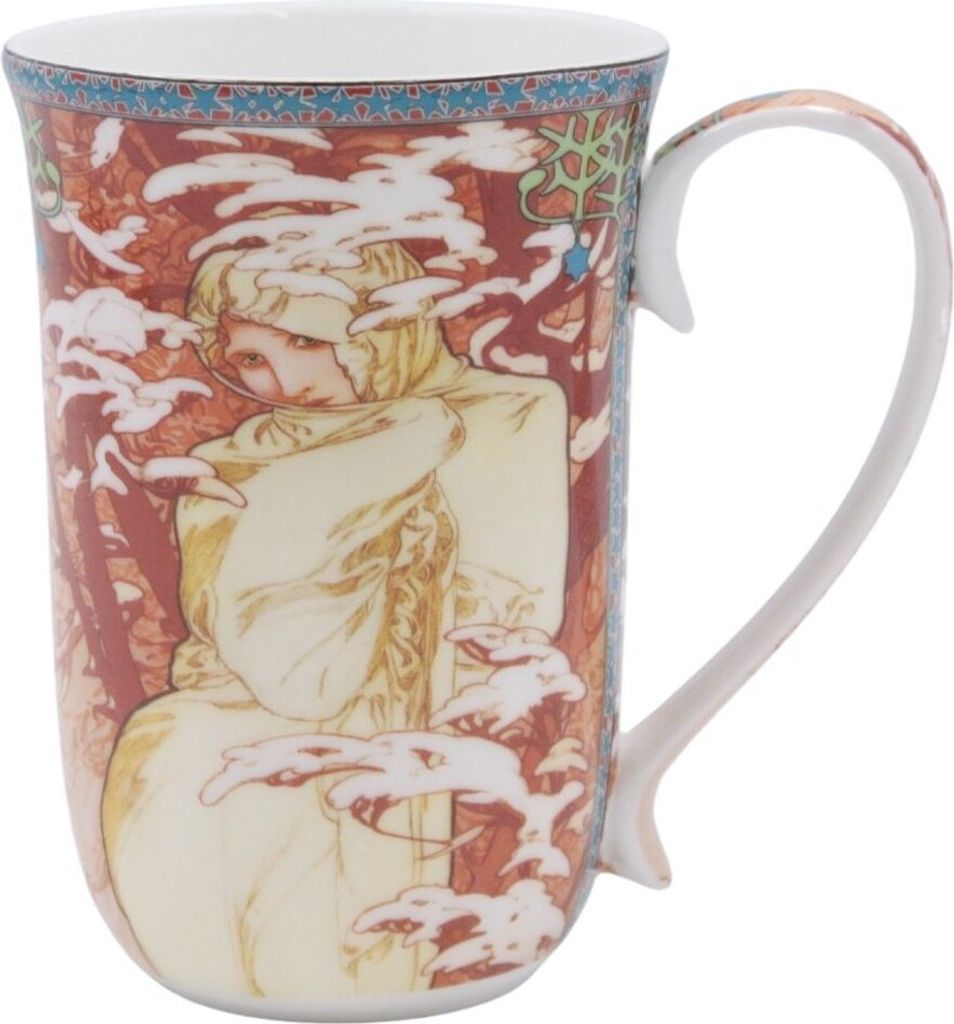HOME ELEMENTS Porcelánový hrnček 400 ml, Mucha Zima Obrázok produktu 