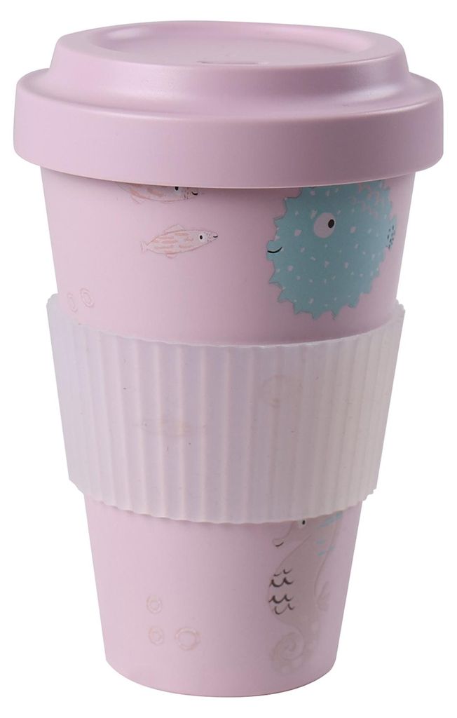 AWAVE®  Kaffeebecher To Go 400 ml rPET | Rosa Produktbild 