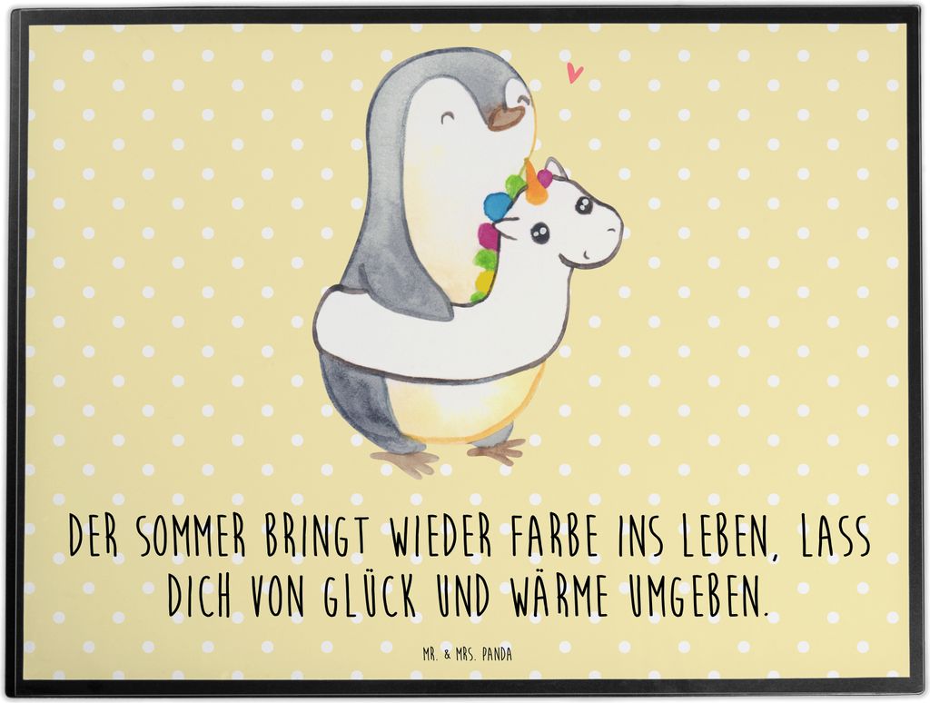Mr. & Mrs. Panda schreibtischunterlage Sommerfarben - Gelb Produktbild 