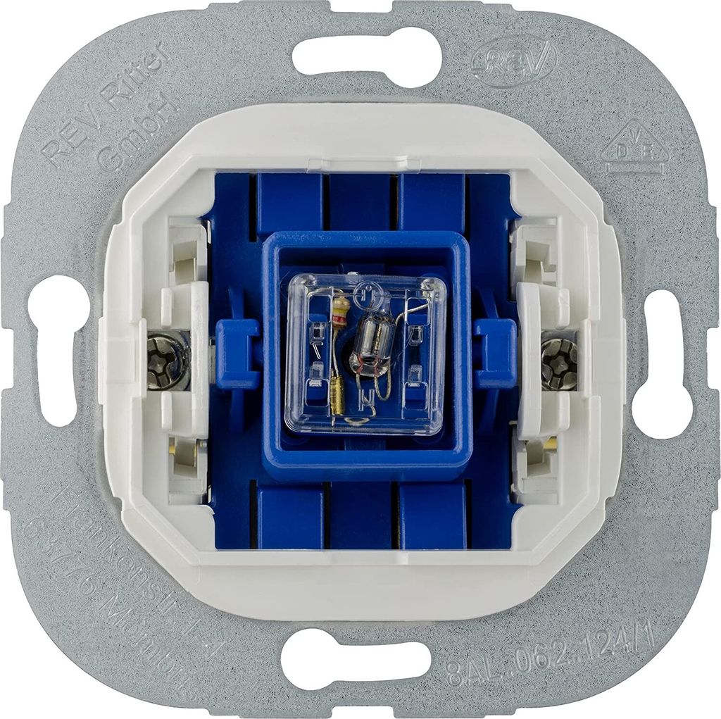 REV Aus-/Wechselschalter beleuchtet für Schalterserien (Future, Matrix, Optima, Quatro, Radius, Studio, Vario)