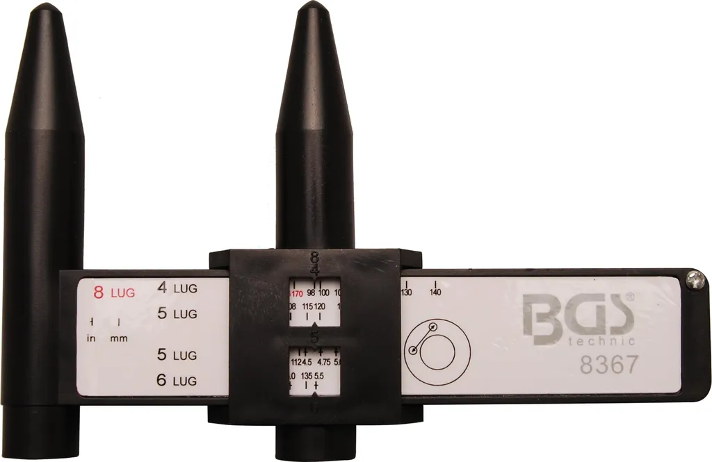 BGS 8367 Pied à coulisse pour cercle de trous - Mesure Entraxe Jante