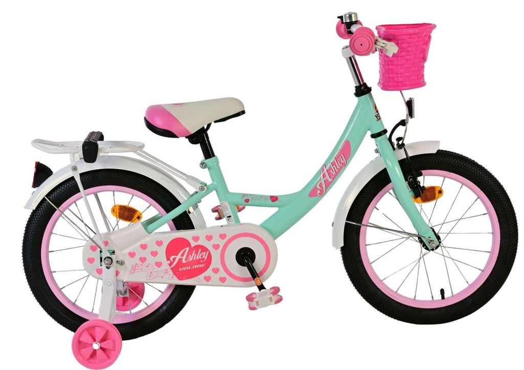 Volare Ashley Kinderfahrrad - Mädchen - 16 Zoll - Grün Produktbild 